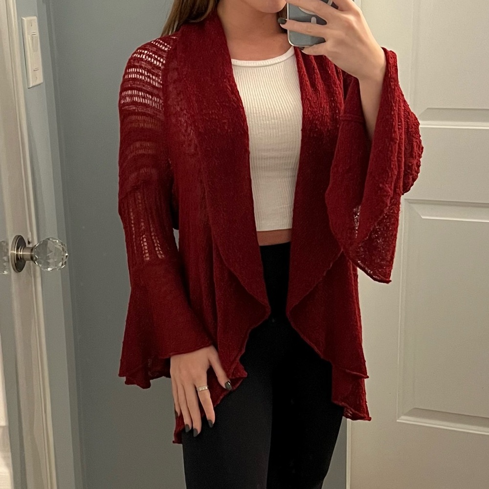 Curio New York Bell Sleeve Cardigan